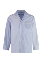 Load image into Gallery viewer, Striped cotton pajama shirt
