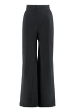 Load image into Gallery viewer, Cotton blend wide leg trousers
