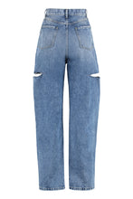Load image into Gallery viewer, High-waist wide-leg jeans
