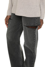 Load image into Gallery viewer, High-waist wide-leg jeans
