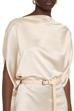 Load image into Gallery viewer, Belted satin dress
