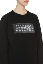 Load image into Gallery viewer, Cotton crew-neck sweatshirt with logo
