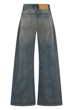 Load image into Gallery viewer, Cotton wide-leg jeans
