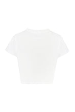 Load image into Gallery viewer, Logo cotton crop-top
