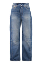 Load image into Gallery viewer, High-waist wide-leg jeans
