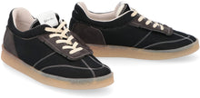Load image into Gallery viewer, Leather and fabric low-top sneakers
