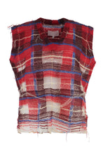Load image into Gallery viewer, Mohair blend knitted front vest
