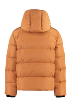 Load image into Gallery viewer, Camo hooded techno fabric down jacket

