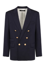 Load image into Gallery viewer, Double-breasted virgin wool jacket
