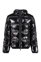 Load image into Gallery viewer, Hooded full-zip down jacket
