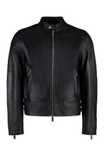 Load image into Gallery viewer, Shiny leather Biker jacket
