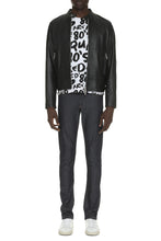 Load image into Gallery viewer, Shiny leather Biker jacket

