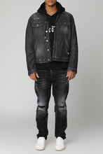 Load image into Gallery viewer, Boxy Jean bleach wash denim jacket
