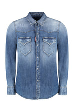 Load image into Gallery viewer, Stone washed denim shirt
