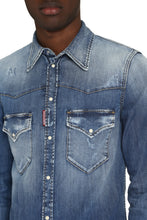 Load image into Gallery viewer, Stone washed denim shirt
