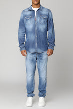 Load image into Gallery viewer, Western style denim shirt
