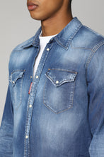 Load image into Gallery viewer, Western style denim shirt
