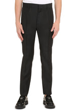 Load image into Gallery viewer, Wool-blend taylored cigarette trousers
