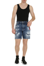 Load image into Gallery viewer, Marine denim bermuda shorts
