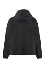 Load image into Gallery viewer, Hooded techno fabric raincoat
