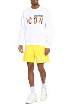 Load image into Gallery viewer, Cotton crew-neck sweatshirt with logo
