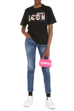Load image into Gallery viewer, Icon Splatter print cotton T-shirt
