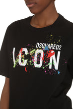 Load image into Gallery viewer, Icon Splatter print cotton T-shirt
