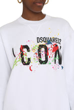 Load image into Gallery viewer, Icon Splatter print cotton sweatshirt
