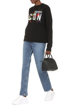 Load image into Gallery viewer, Icon Splatter print cotton sweatshirt
