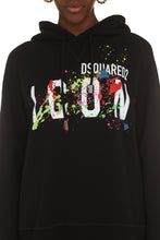Load image into Gallery viewer, Icon Splatter print cotton hoodie
