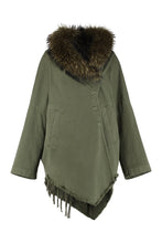 Load image into Gallery viewer, Hooded parka with fur trimming
