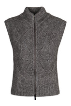 Load image into Gallery viewer, Sweater vest with zipper in alpaca blend
