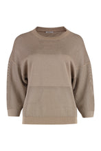 Load image into Gallery viewer, Cotton blend crew-neck sweater
