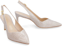 Load image into Gallery viewer, Edith lurex slingback pumps
