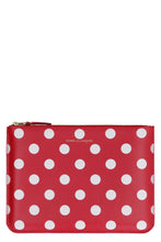 Load image into Gallery viewer, Logo detail flat leather pouch
