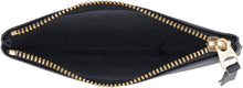 Load image into Gallery viewer, Logo detail flat leather pouch
