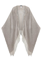 Load image into Gallery viewer, Fringed linen fabric cloak
