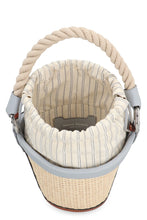 Load image into Gallery viewer, Raffia bucket bag
