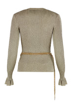 Load image into Gallery viewer, Ribbed lurex yarn sweater
