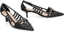 Load image into Gallery viewer, Leather slingback pumps
