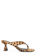 Load image into Gallery viewer, Animal print sandals with heel

