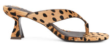 Load image into Gallery viewer, Animal print sandals with heel

