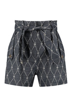 Load image into Gallery viewer, High-rise cut-off denim shorts
