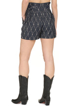 Load image into Gallery viewer, High-rise cut-off denim shorts
