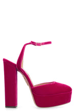 Load image into Gallery viewer, So High velvet platform pump
