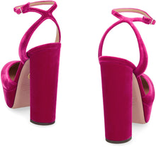Load image into Gallery viewer, So High velvet platform pump
