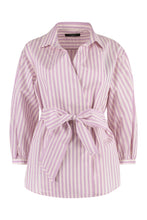 Load image into Gallery viewer, Silver shirt in cotton and silk canvas
