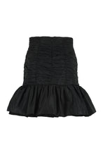 Load image into Gallery viewer, Gathered techno satin mini skirt
