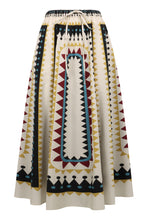 Load image into Gallery viewer, Printed midi skirt
