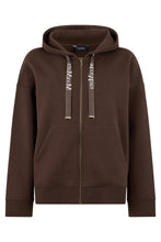 Load image into Gallery viewer, Hooded sweatshirt with zip in cotton polyester blend
